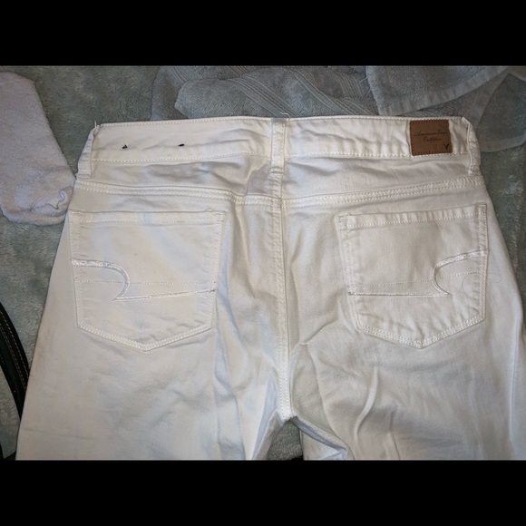 American eagle white jeans size 8 - Picture 3 of 4